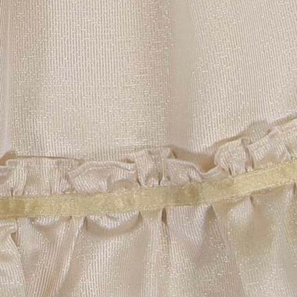 NWT Busy Bees Iris Cap Sleeve Gold Shimmer Dress size 7 - Picture 4 of 5